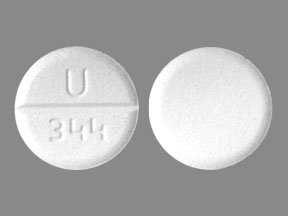 Pill U 344 White Round is Baclofen