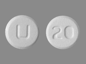 Pill U 20 White Round is Atenolol