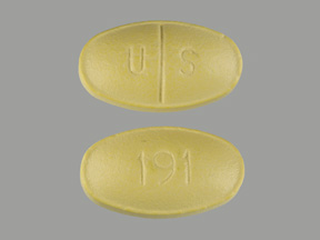 Pill U S 191 Yellow Oval is Folgard RX