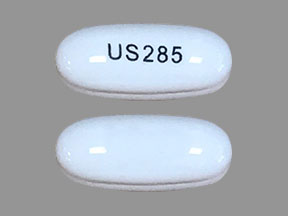 Pill US285 White Capsule/Oblong is Bexarotene