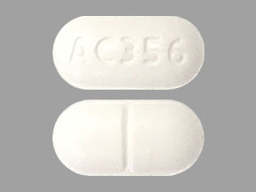 Pill AC 356 White Capsule/Oblong is Doxazosin Mesylate