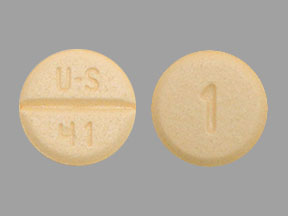 Pill U-S 41 1 Yellow Round is Bumetanide