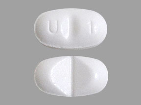 Pill U 1 White Oval is Clobazam