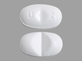 Pill U 2 White Oval is Clobazam