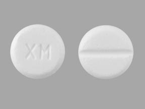 Pill XM White Round is Methimazole