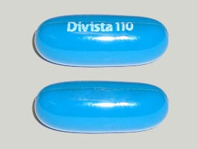 Pill Divista 110 Blue Capsule/Oblong is Divista