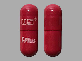 Pill US F Plus Red Capsule/Oblong is Fusion Plus