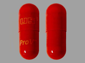 Pill US ProV Red Capsule/Oblong is Provida OB