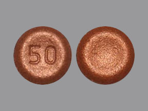 Pill 50 Orange Round is Xadago