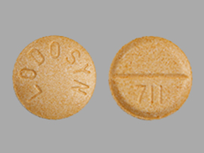Pill LODOSYN 711 Orange Round is Carbidopa