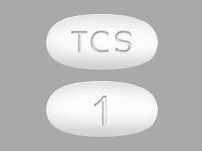 Pill TCS 1 White Oval is Envarsus XR