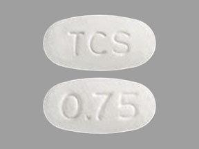 Pill TCS 0.75 White Oval is Envarsus XR