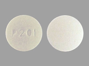 Pill P201 White Round is Aspirin, Butalbital and Caffeine