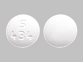 Pill S 434 White Round is Carisoprodol.