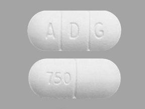 Pill ADG 750 White Oval is Lorzone