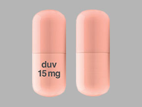 Pill duv 15 mg Pink Capsule/Oblong is Copiktra