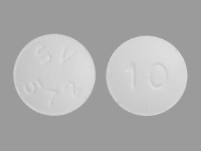 Pill SV 572 10 White Round is Tivicay