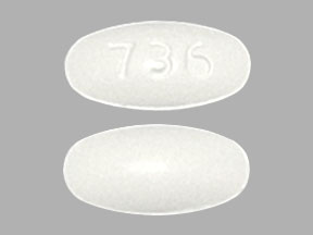 Pill 736 White Elliptical/Oval is Voriconazole
