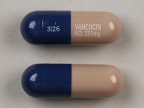 Vancomycin hydrochloride 250 mg 3126 VANCOCIN HCL 250mg