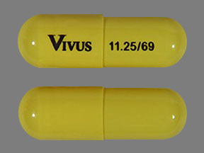Pill VIVUS 11.25/69 Yellow Capsule-shape is Qsymia