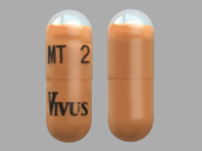 Pill MT 2 VIVUS Orange Capsule/Oblong is Pancreaze