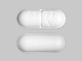 Pill 0029V White Elliptical/Oval is Q-Pap Extra Strength