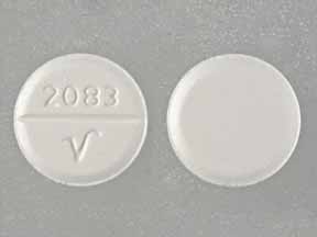 Pill 2083 V White Round is Allopurinol