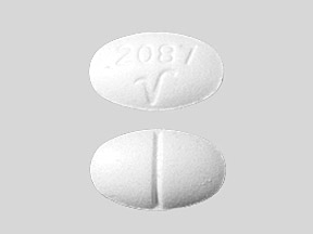 Alprazolam 0.25 mg 2087 V