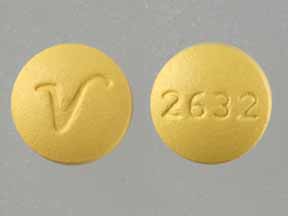 2632 V Pill Images (Yellow / Round)
