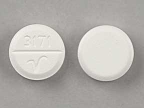 3171 V Pill Images (White / Round)
