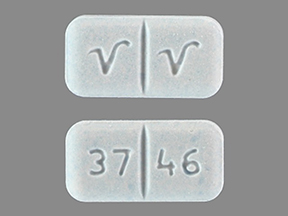 Pill 37 46 V V Blue Rectangle is Glimepiride