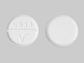 Acetaminophen and oxycodone hydrochloride 325 mg / 5 mg 4839 V