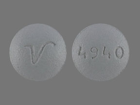 Pill V 4940 Gray Round is Perphenazine