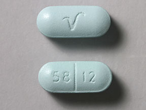 Pill 58 12 V Blue Capsule-shape is Salsalate