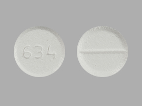 Pill 634 White Round is Ed-Spaz