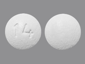 Pill 14 White Round is Olanzapine