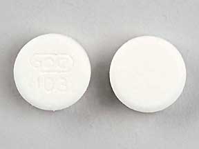 Pill GDC 103 White Round is Simethicone (Chewable)