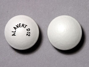 Pill Imprint ALAVERT D12 (Alavert D-12 5 mg / 120 mg)