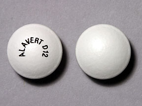 ALAVERT D12 -pilleri on Alavert D-12 5 mg / 120 mg