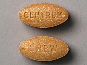 Pill CENTRUM CHEW Orange Oval is Centrum