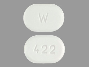 Pill W 422 White Oval is Amlodipine Besylate