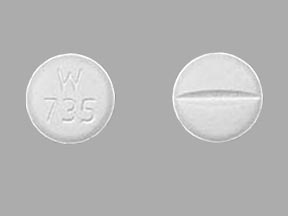 Metoprolol succinate extended-release 50 mg W 735