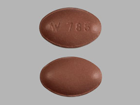 Carbidopa, entacapone and levodopa 31.25 mg / 200 mg / 125 mg W 785