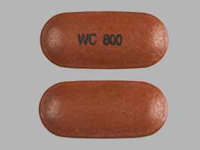 Pill WC 800 Brown Capsule-shape is Mesalamine delayed-release
