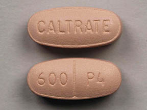 Pill CALTRATE 600 P4 Pink Elliptical/Oval is Caltrate 600+D Plus
