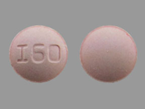 Pill I60 Pink Round is Meclizine Hydrochloride