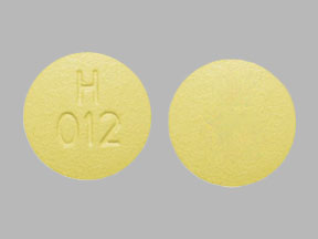 Pill H012 Yellow Round is Lamotrigine Extended-Release