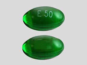 Pill E 50 Green Capsule/Oblong is Drisdol