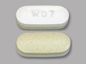 Pill W07 White Oval is Fexofenadine Hydrochloride and Pseudoephedrine Hydrochloride Extended Release