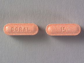 Pill 15 DORAL is Doral 15 mg